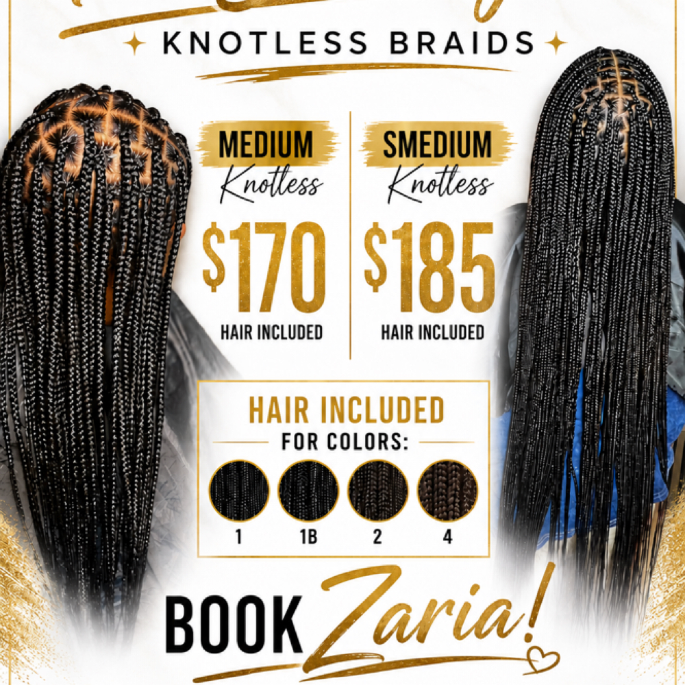 Knotless Special at Tre Beauty and Braid Bar in Macon, GA