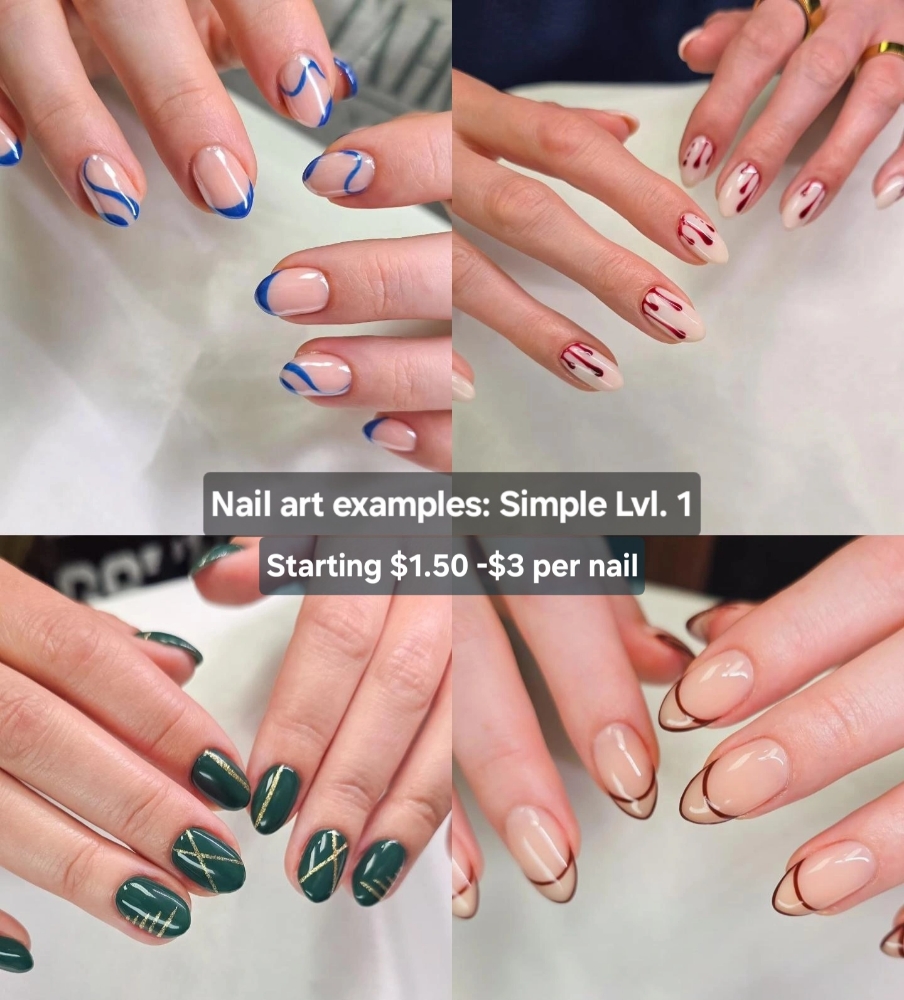 Nail art examples: Simple Lvl. 1