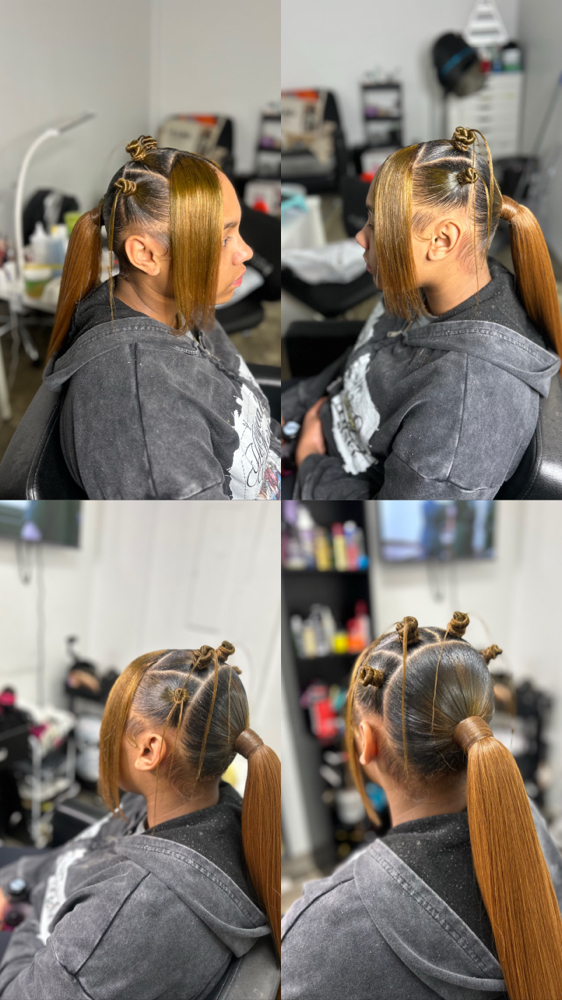Bantu Knot Ponytail at MoeeMadness in Portsmouth, VA