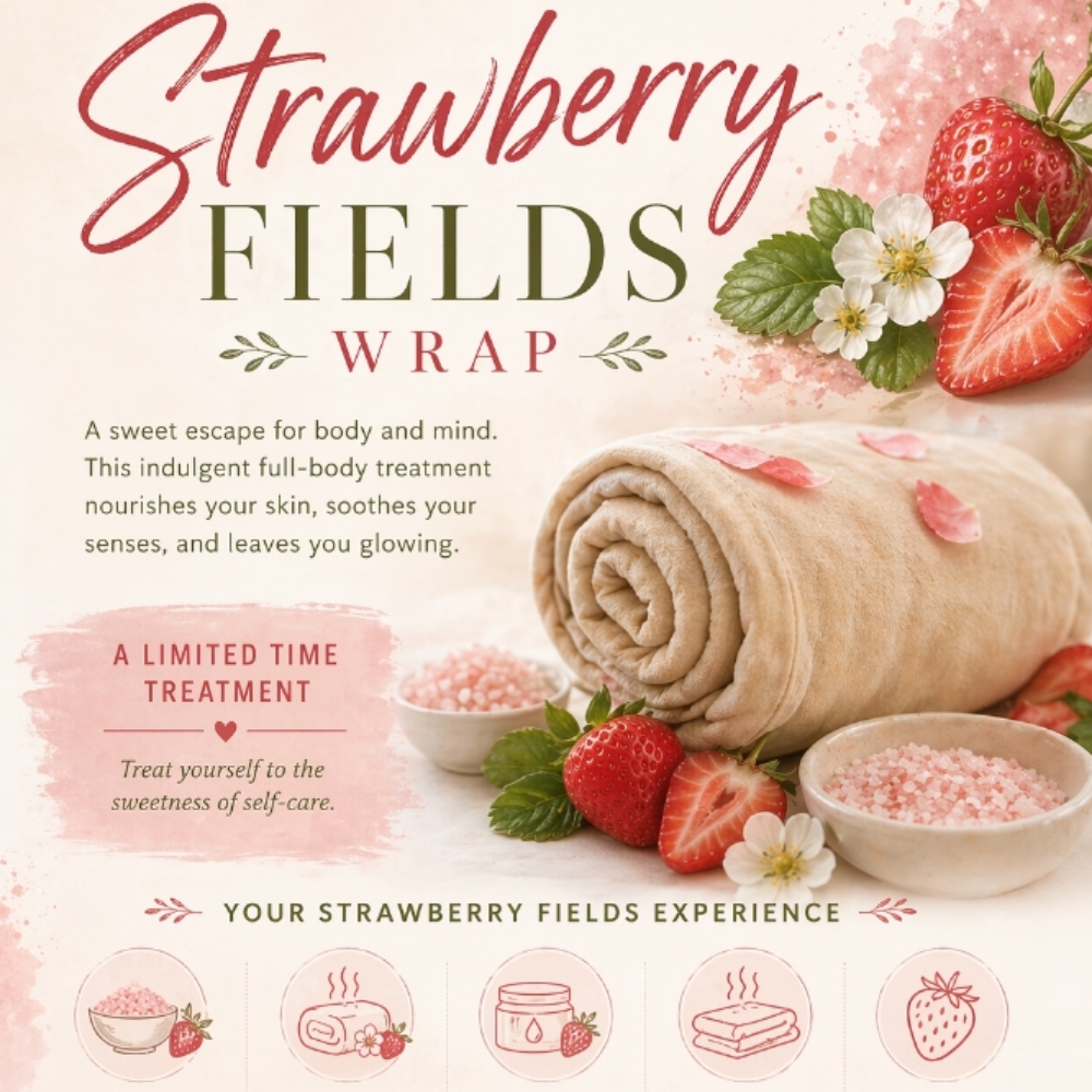 Strawberry Fields Wrap at Valley Botanicals in Valley View, PA