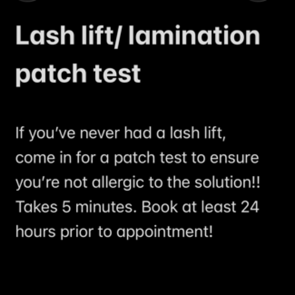 Patch Test For Lifts at Precision Beauty Lab in Frisco, TX