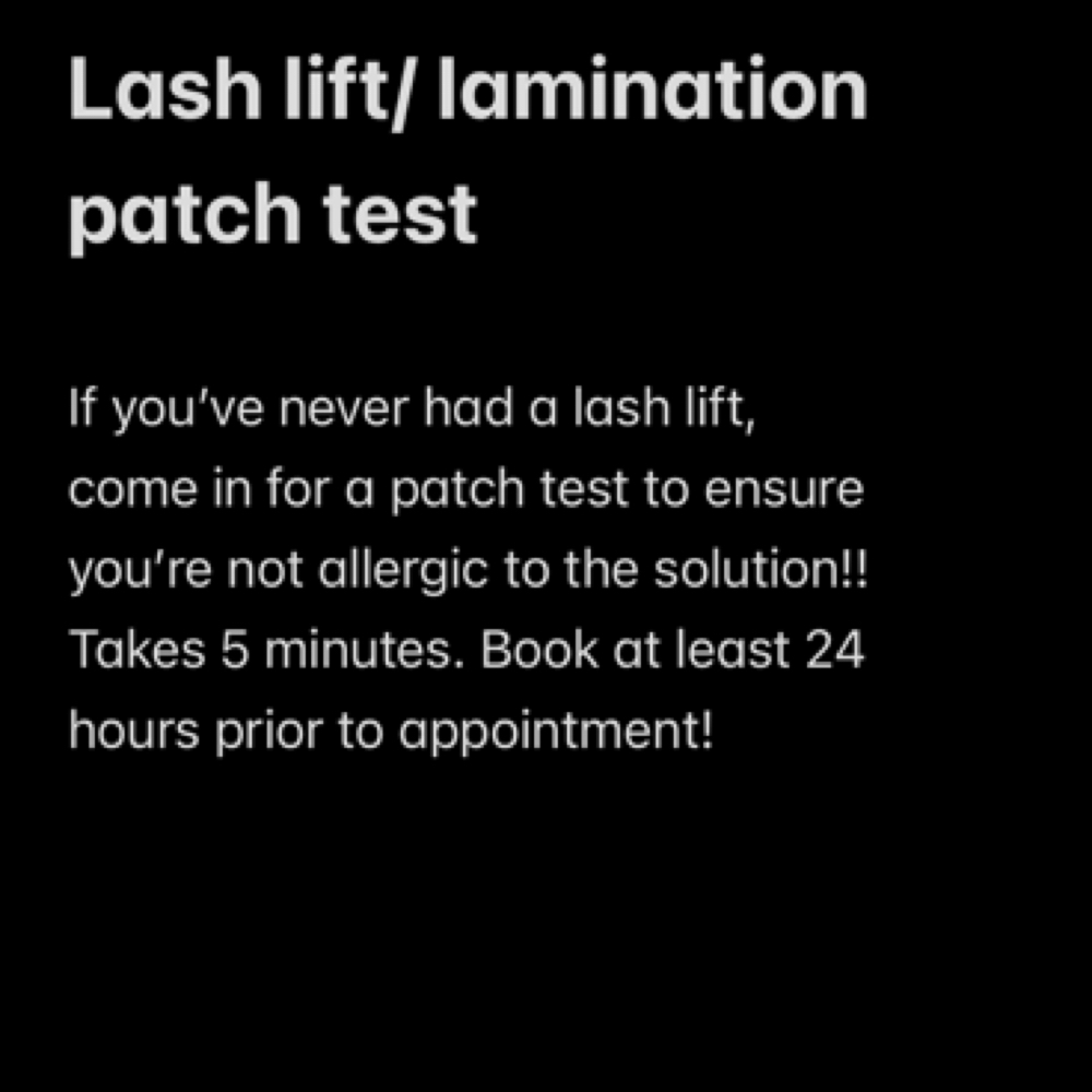 Patch Test For Lifts at Precision Beauty Lab in Frisco, TX