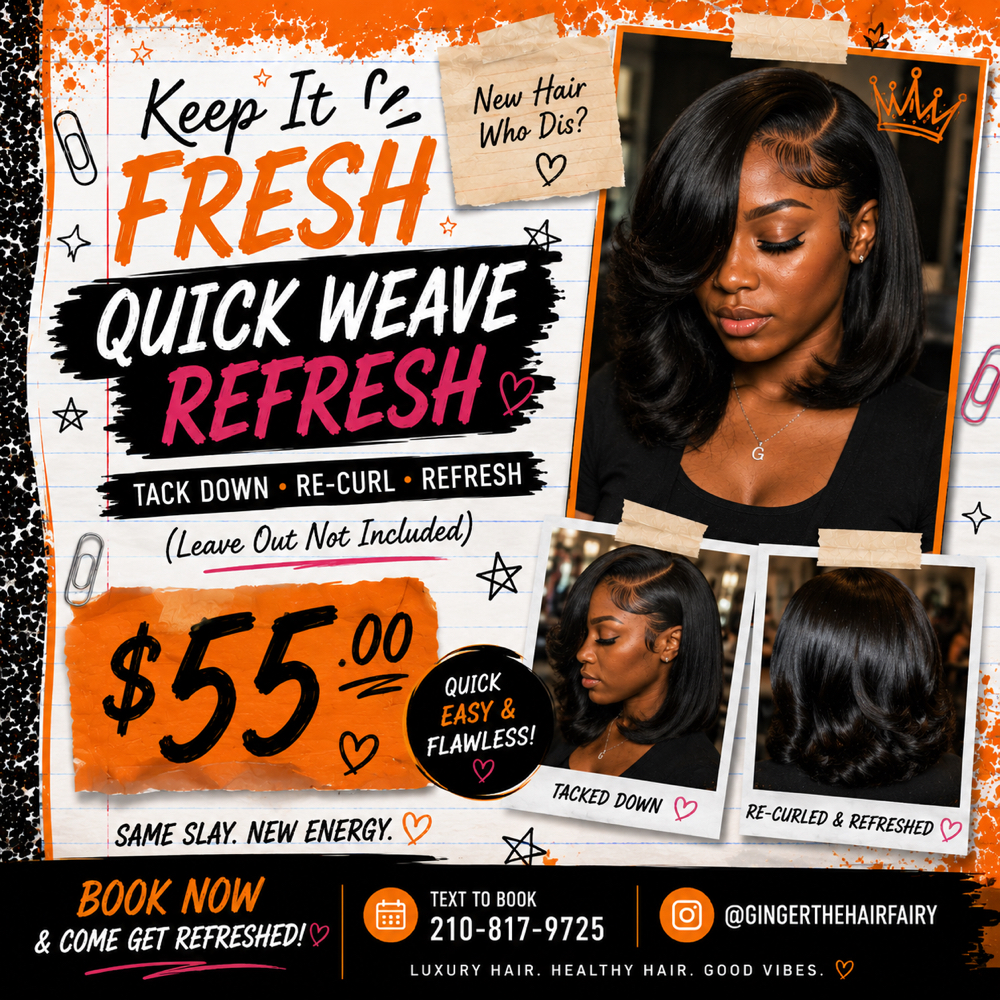 Quick Weave Refresh at Fairy land studio in San Antonio, TX