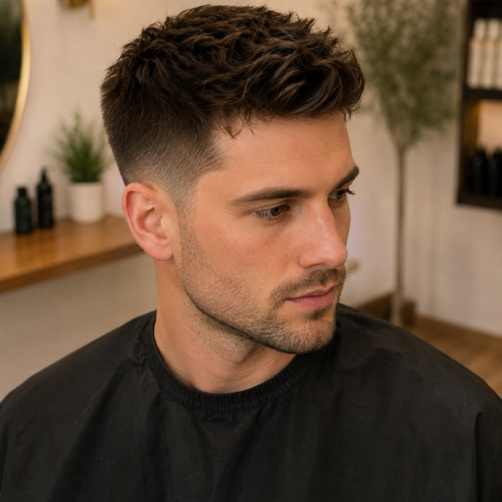 Short Hair Cut at Laughing Crow Salon in Eugene, OR