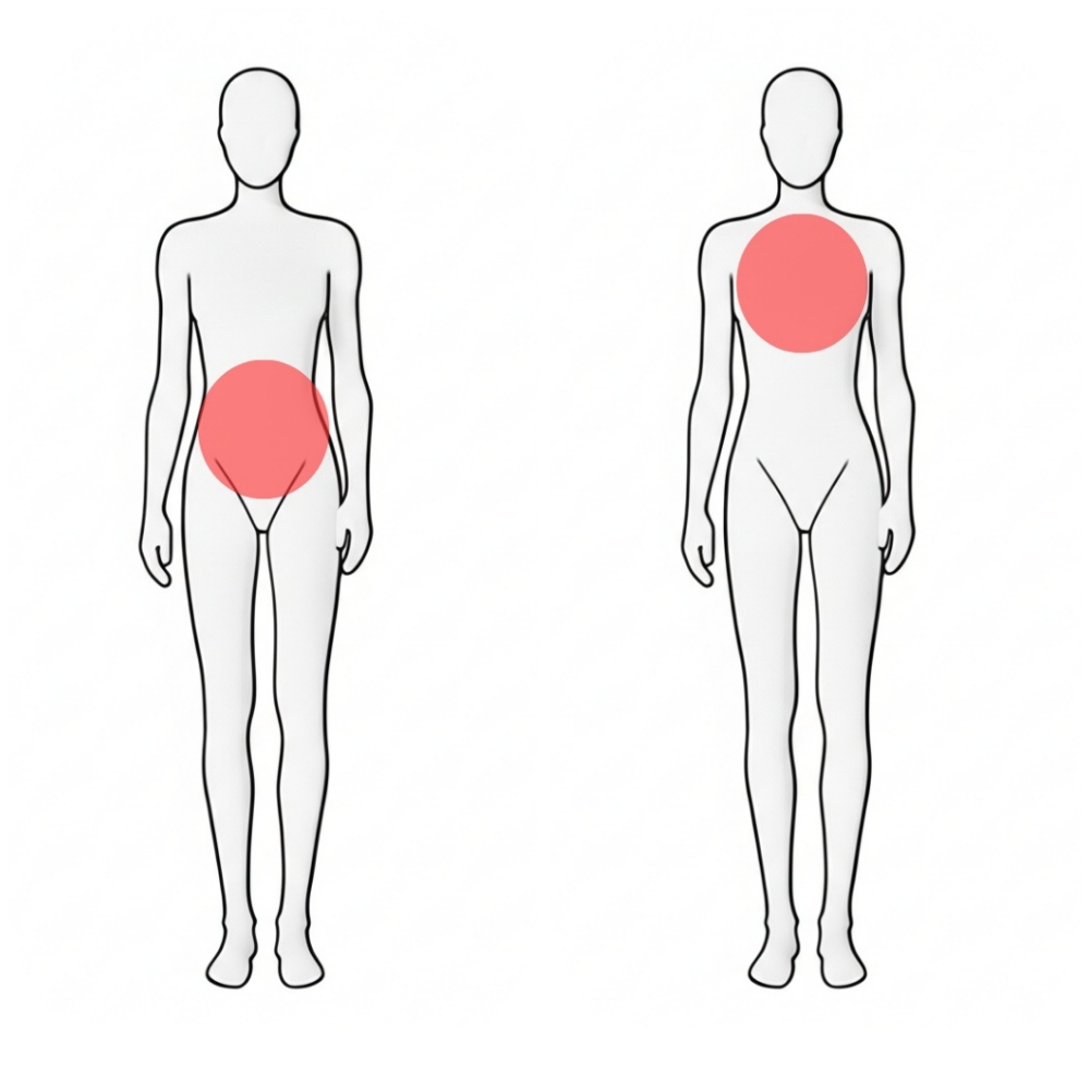 half - chest or back
