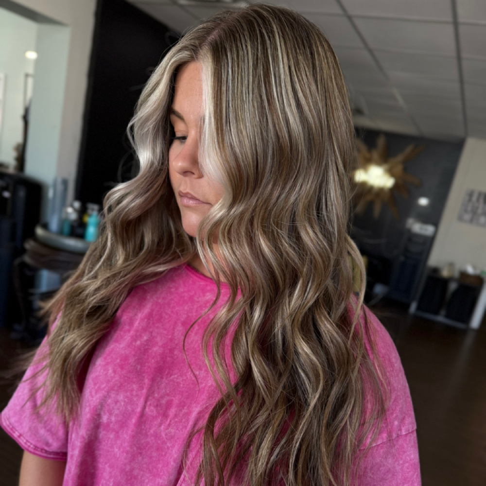 Partial Balayage W/ Money Piece at Edyn + Ivy Salon in perry, GA