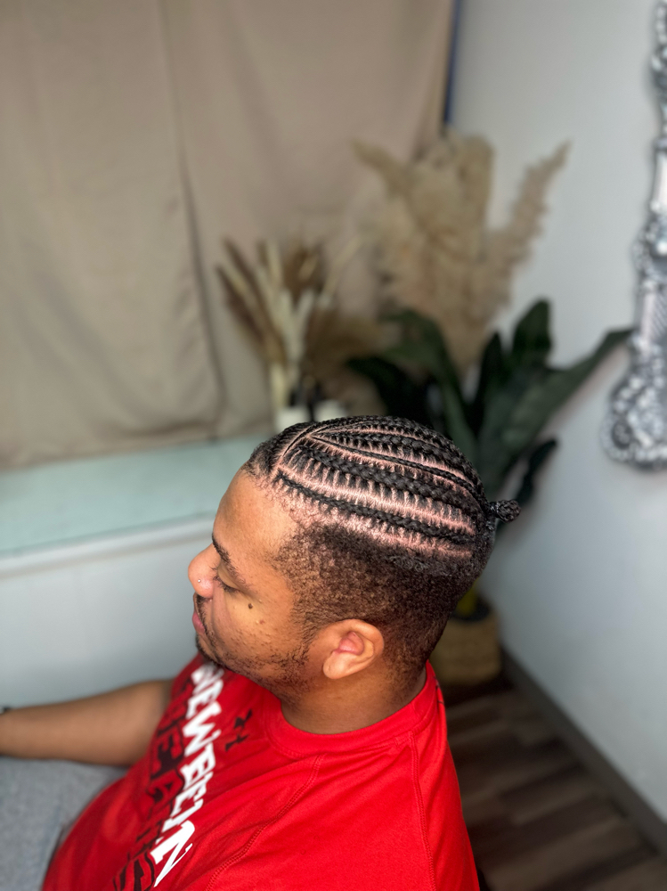 Men Braids HALF HEAD