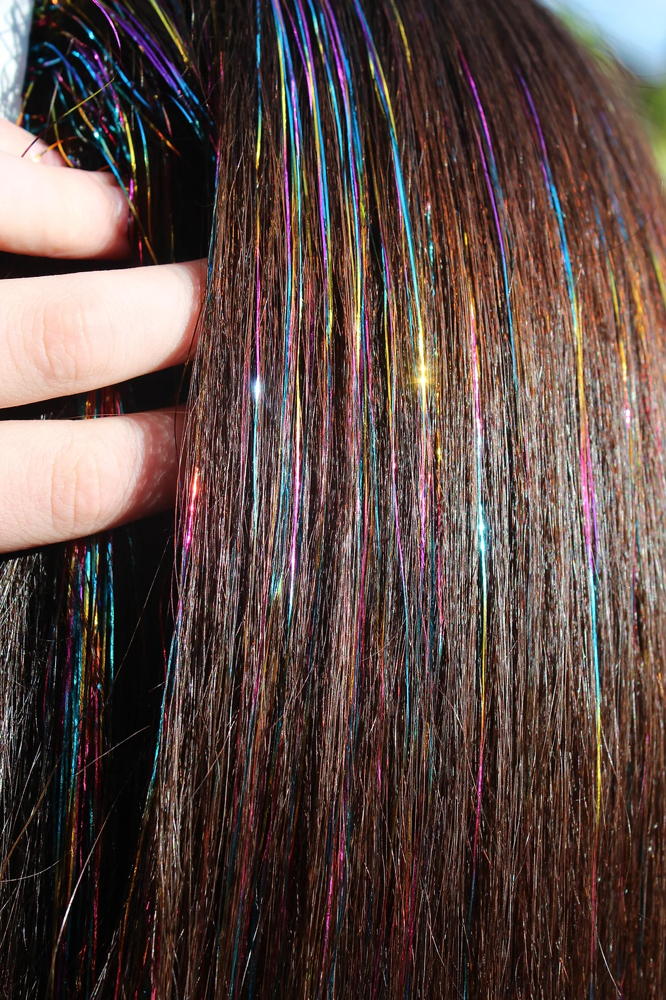 Hair Tinsel (bead method)