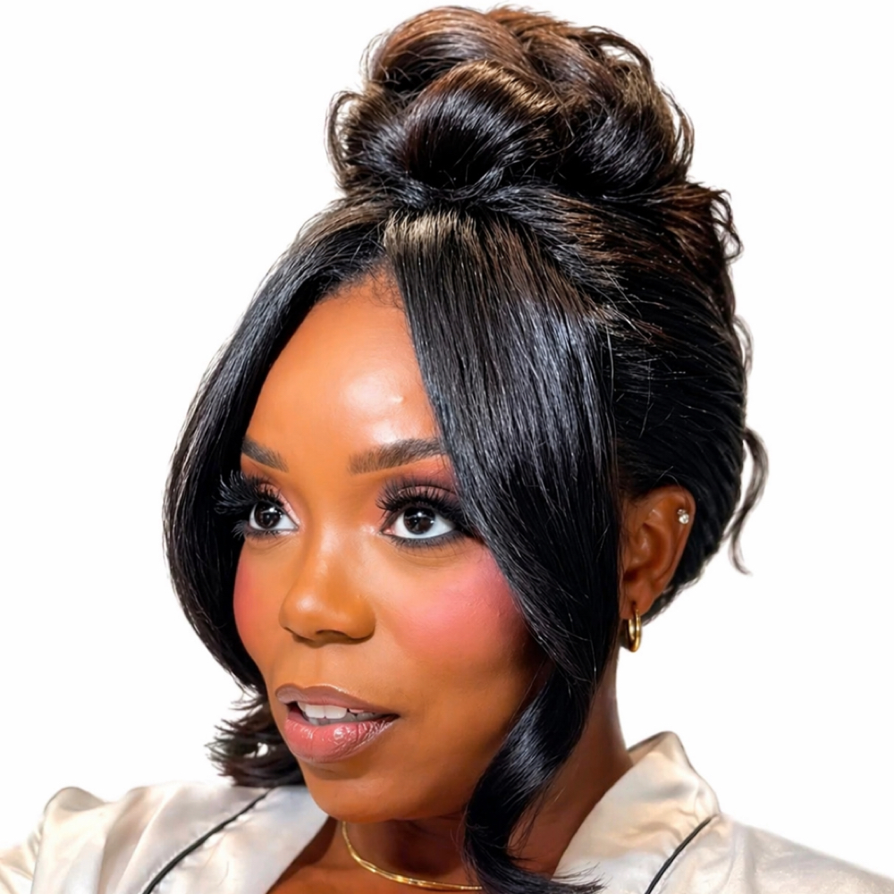The Sculpted Bombshell Updo at Bombshell Beauty in Crestwood, IL