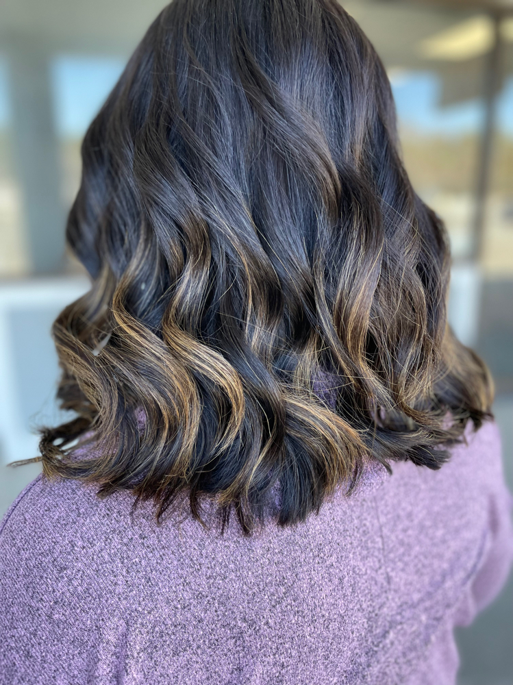 Blow Dry - with Flat Iron Or Curl