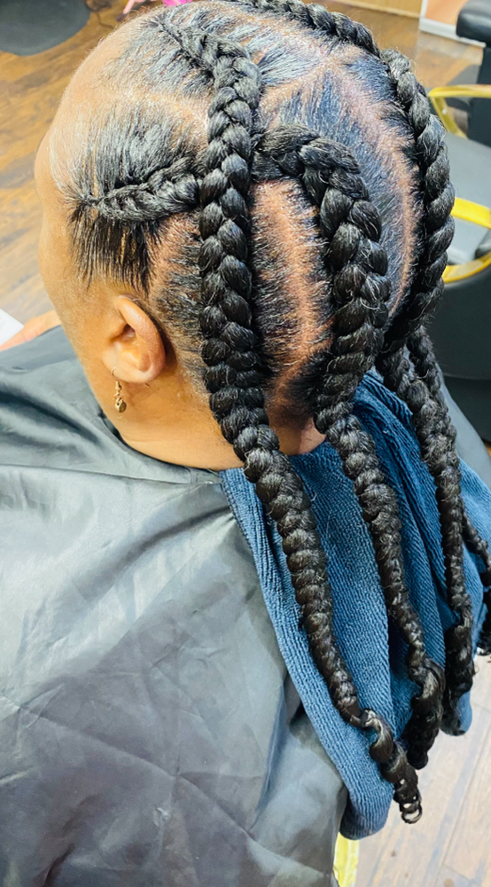 4 Feedin Braids at Key Hair Architecture LLC in Aurora, CO