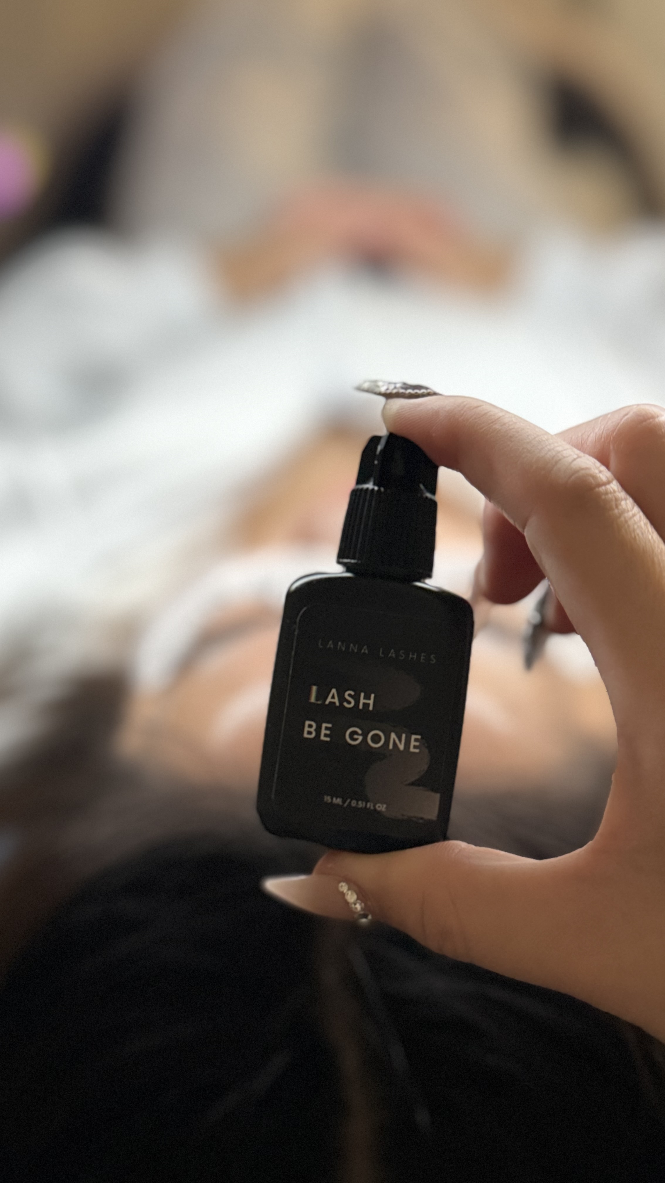 Eyelash extension removal
