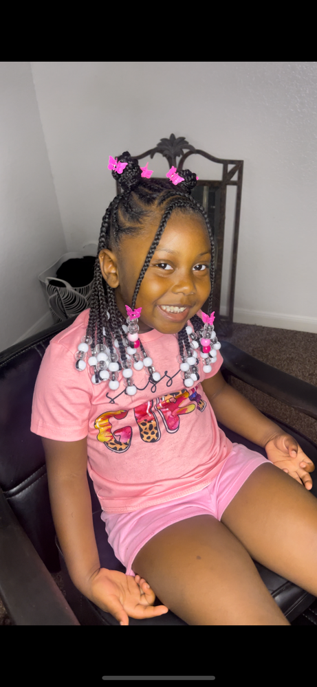 Kids Braids W Weave   (8 & Up)