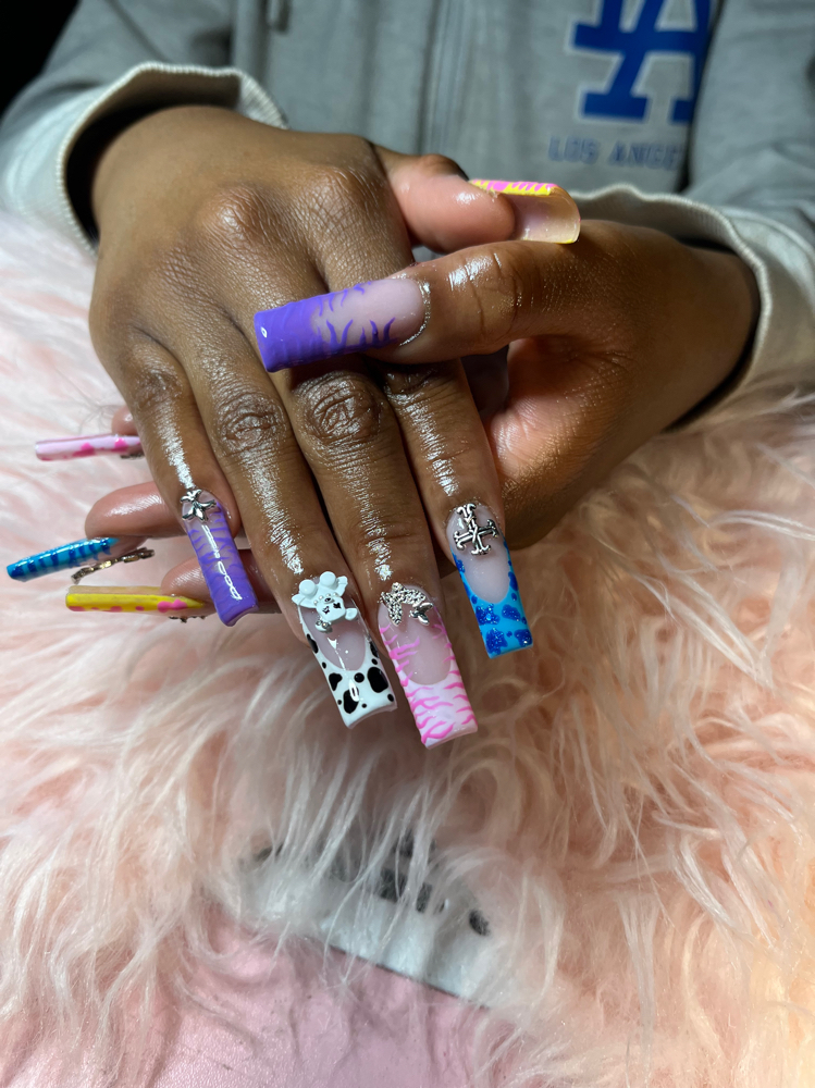 Long Nail Set (5-6 Magnets)