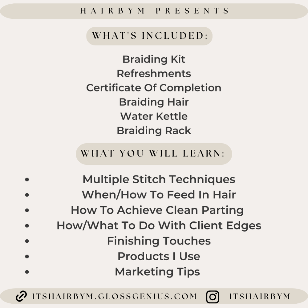 Stitch Braid Class