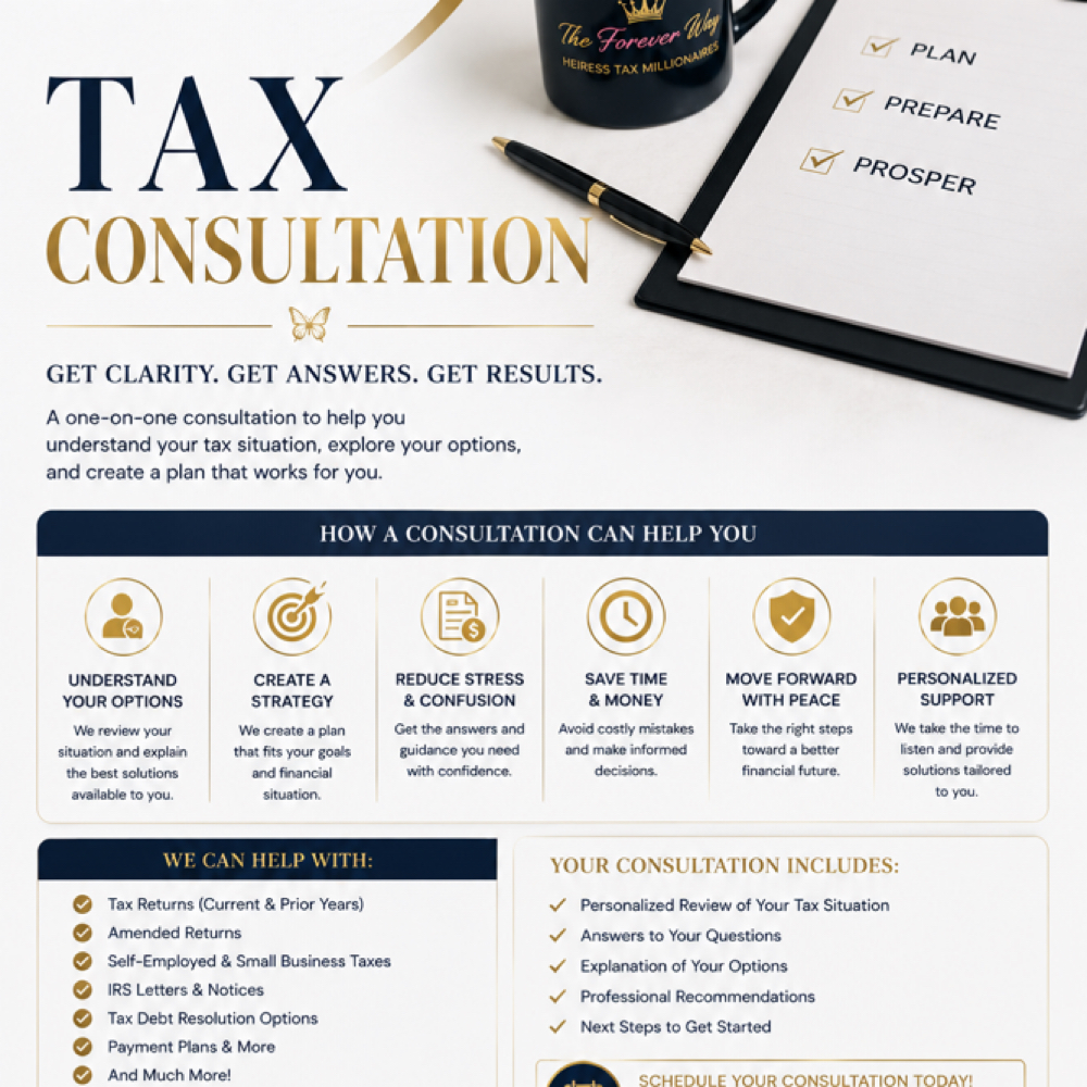 Consultation With Mrs Shumpert at The Forever Way Heiress Tax Millionaires in Ontario, CA