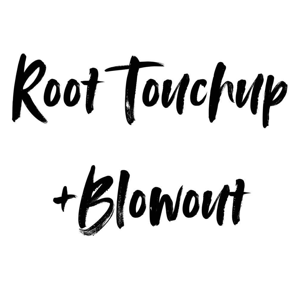 Root Touchup+Blowout at ROYGBV Creative Hair Design in Woodhaven, MI