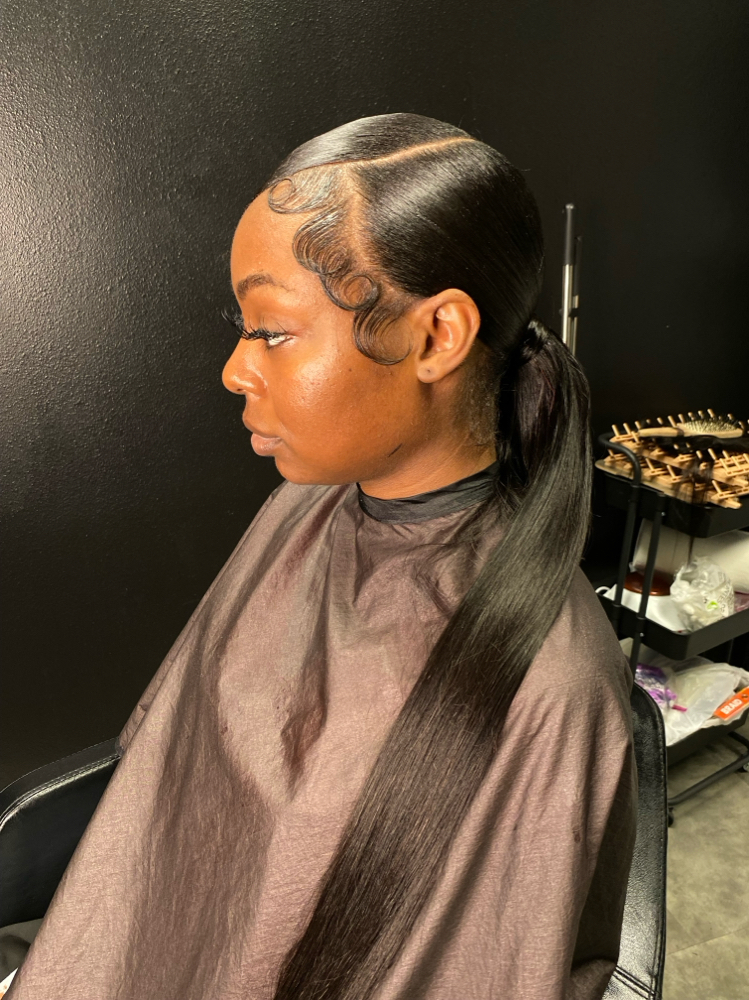 Classy Side Part Ponytail