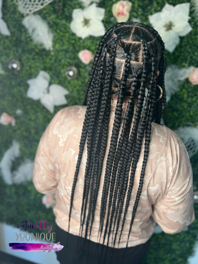 Large Knotless Braids at Naturally Younique Studio in Coatesville, PA
