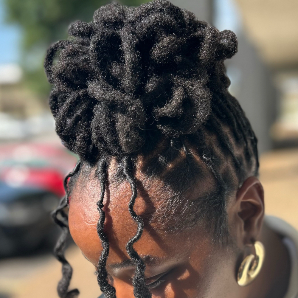 LOC Retwist + Pedals at Eden Holistic Hair in Hendersonville, TN