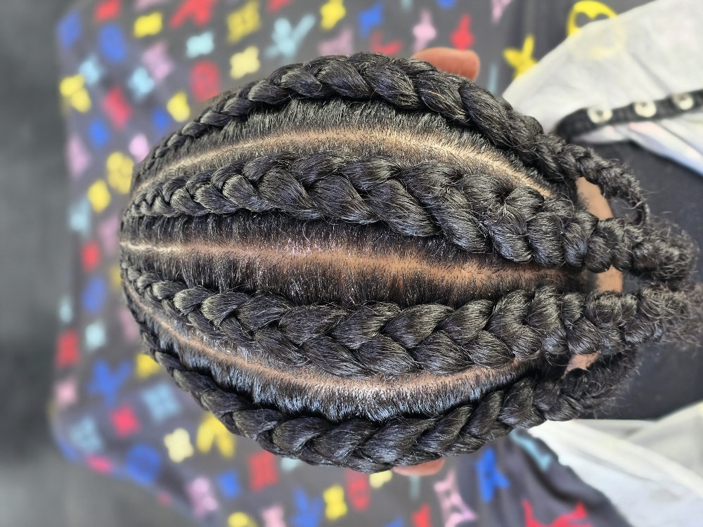 Manbun/Top Braid Styles Only