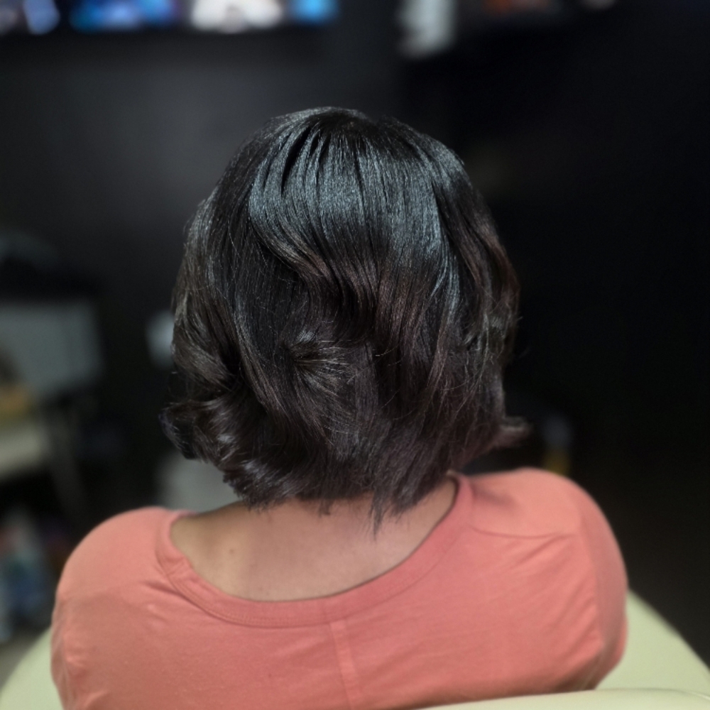 Relaxer Retouch at Kai'Chanel Beauty Bar in Churchland Virginia, VA