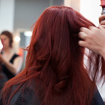 Hair toner at Blossoms HTX Hair Studio in Spring, TX