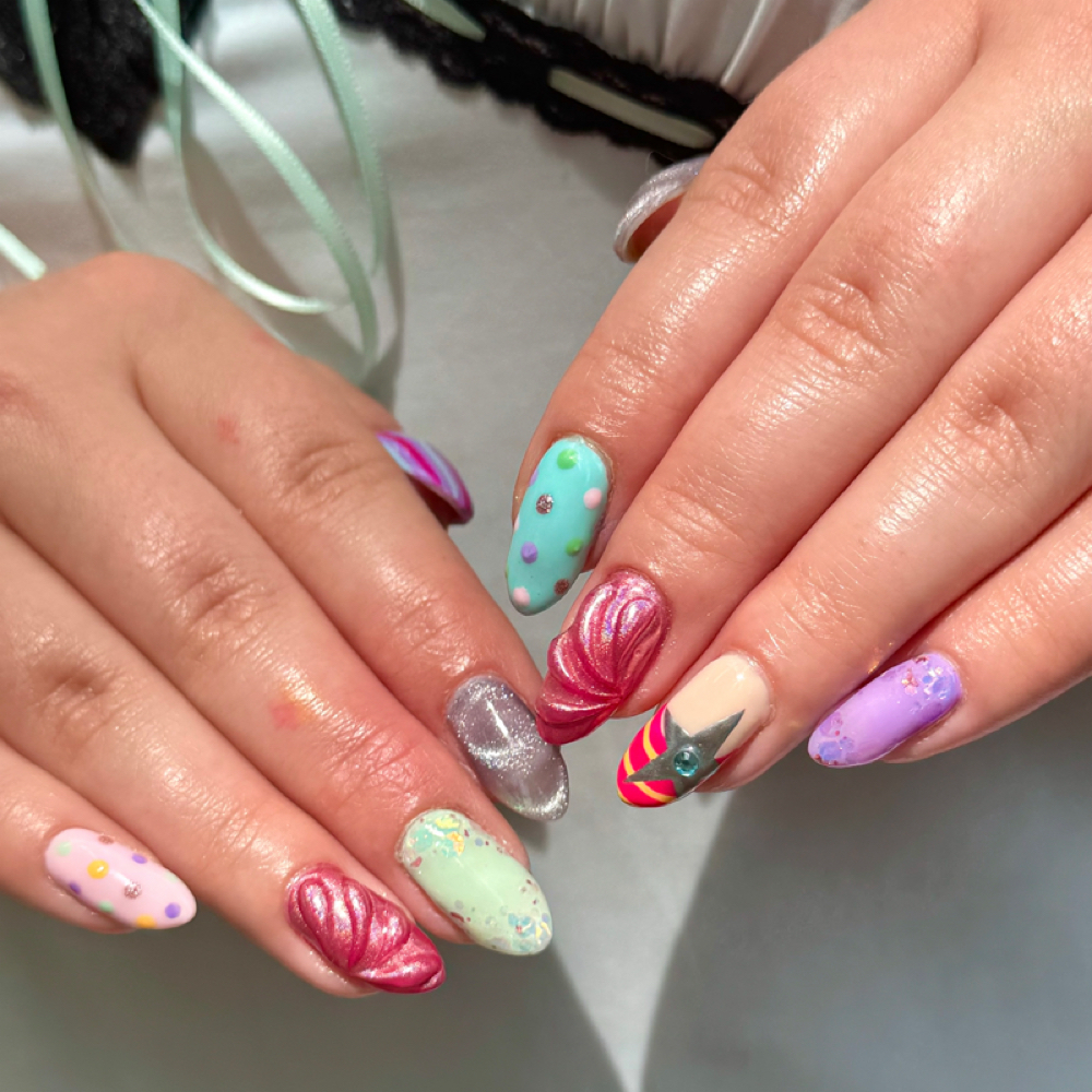 Full Nail Art Builder Gel Mani at Blacksheep Society in Richmond, VA