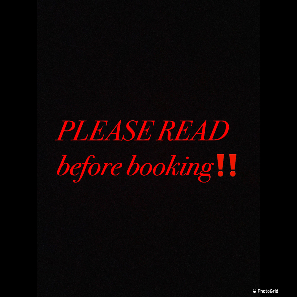 ONLY Read This Before Booking‼️