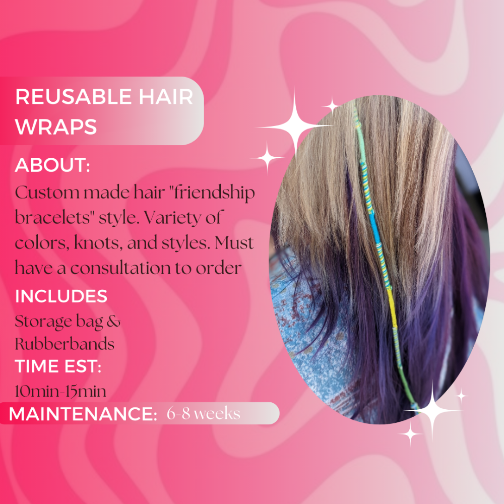 Reusable Handmade Hair Wraps ✨