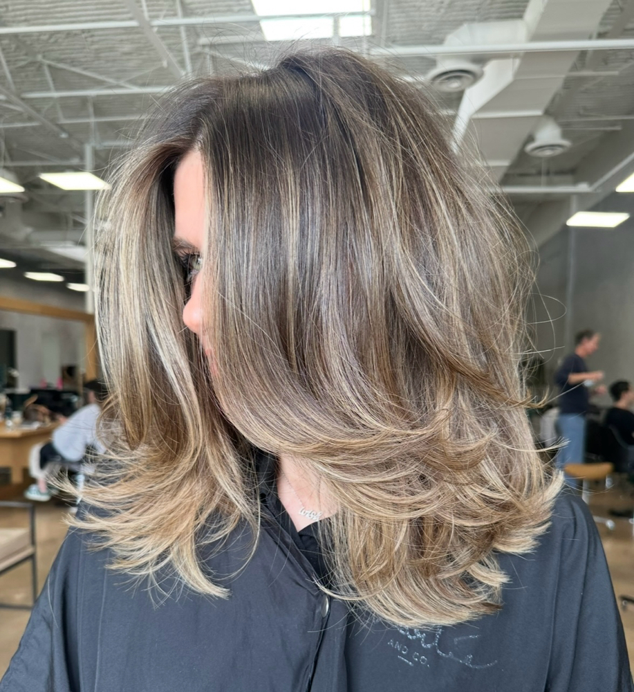 Partial Highlight & Haircut at Erica Brunson Schertz in Dallas, TX