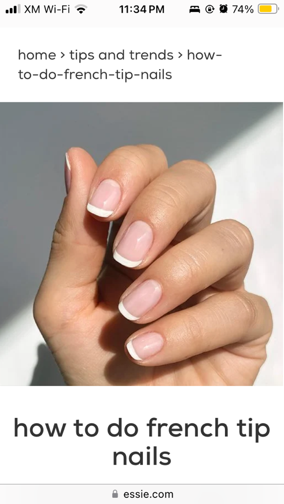 French Tips at The Gloss Boss in Lakewood, CO