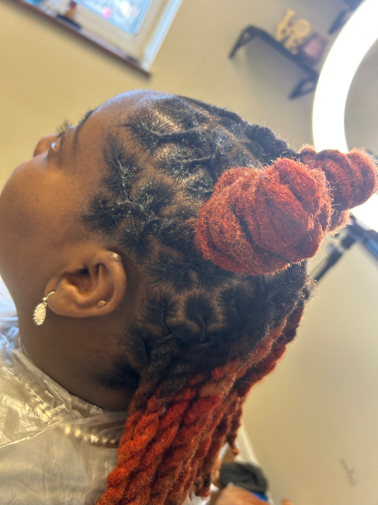 Loc Retwist & Full Permernat Color