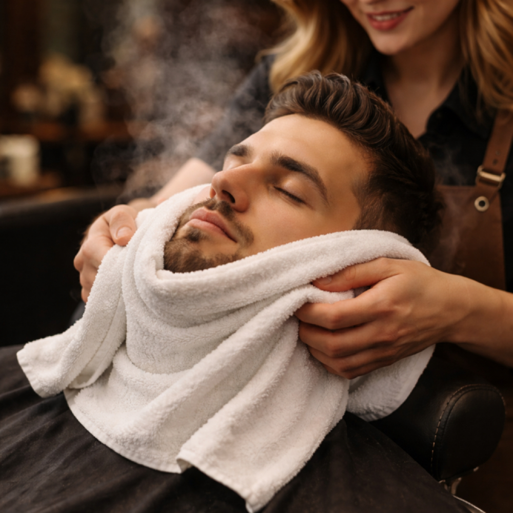 Hot Towel Shave at Buzzed & Boujee in Ardmore, OK