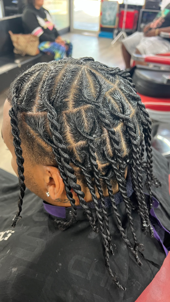 Two Strand Twist at KG Stylez N Cutz in Katy, TX