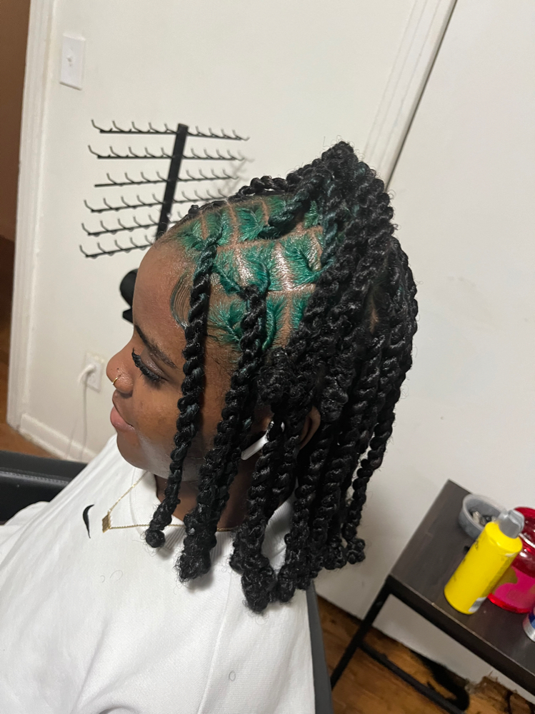 Bob invisible locs at BraidsByJinece in Wichita, KS