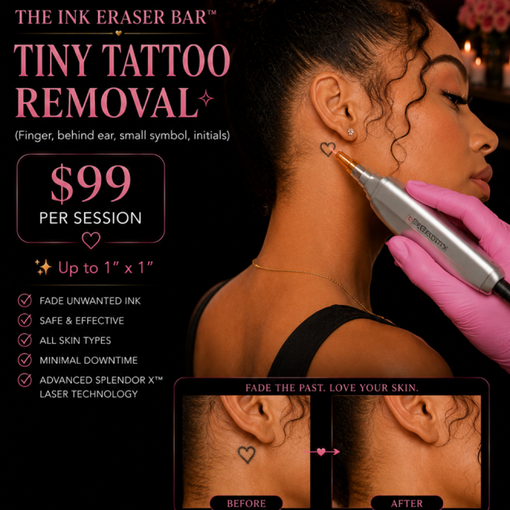 Tiny Tattoo Removal at Silk Society Beauty Bar in Houston, TX