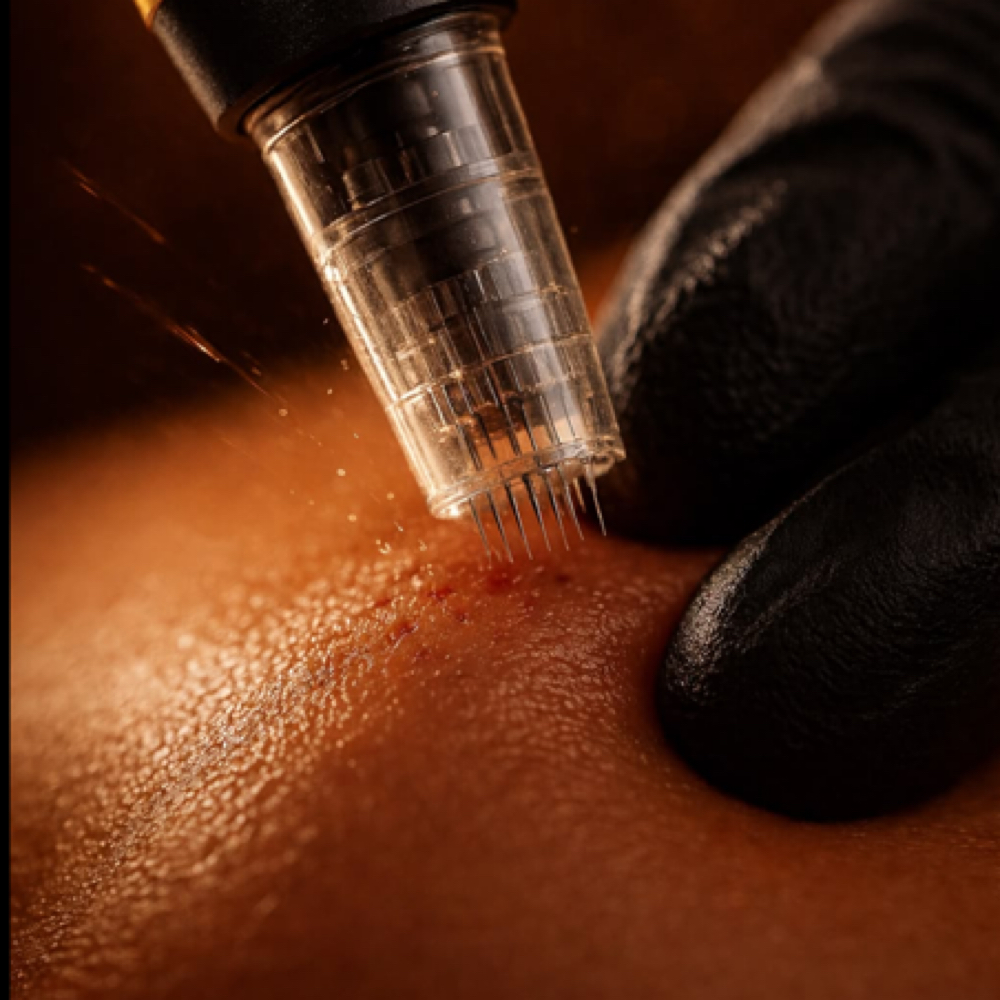 Microneedling ( Neck + Exosomes ) at Rich Esthetics in Pflugerville, TX