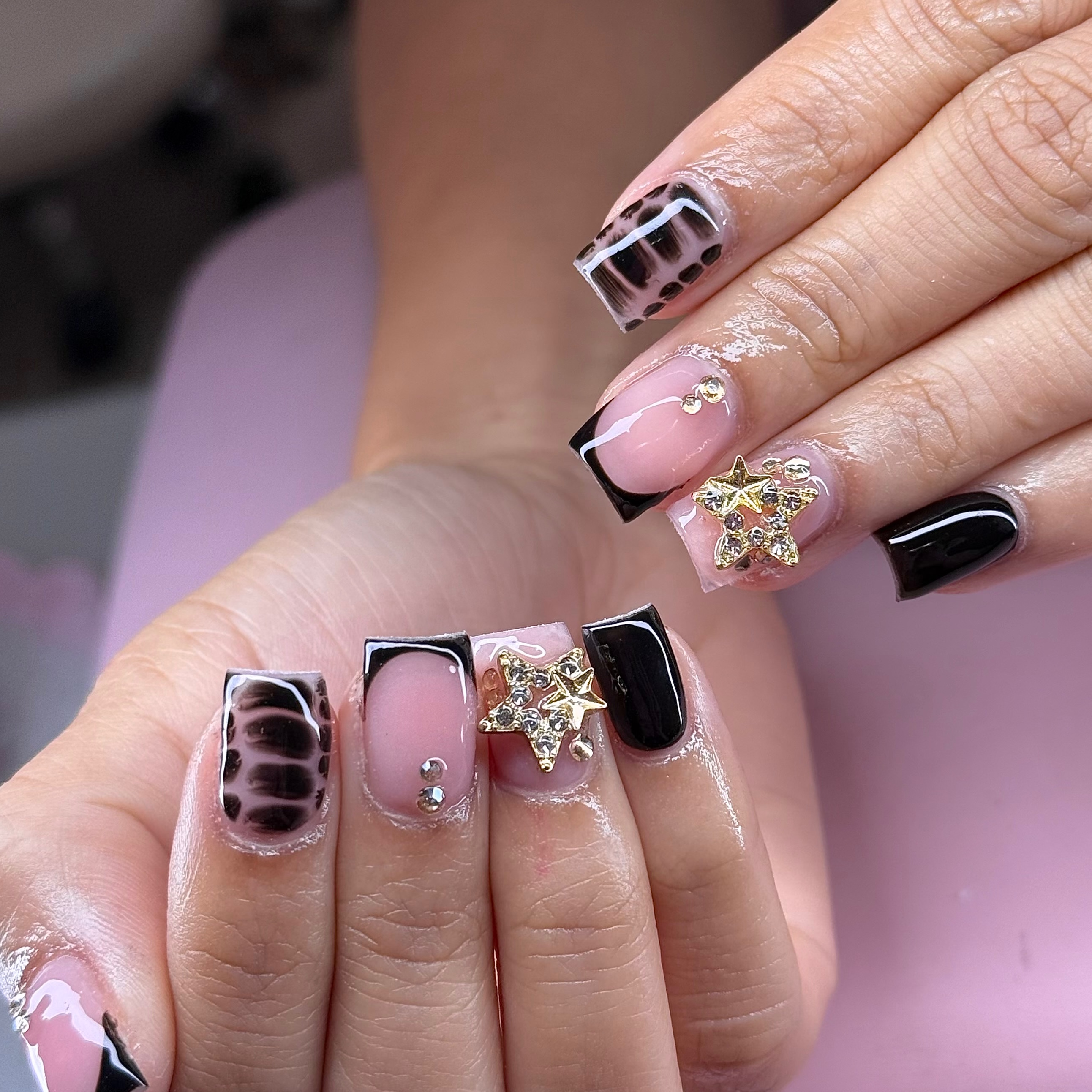 Ruby-Short full set acrylic