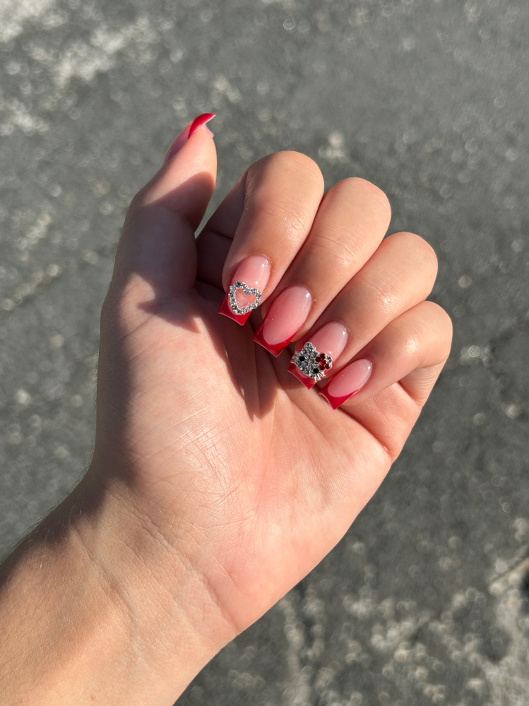 Ruby-Short full set acrylic