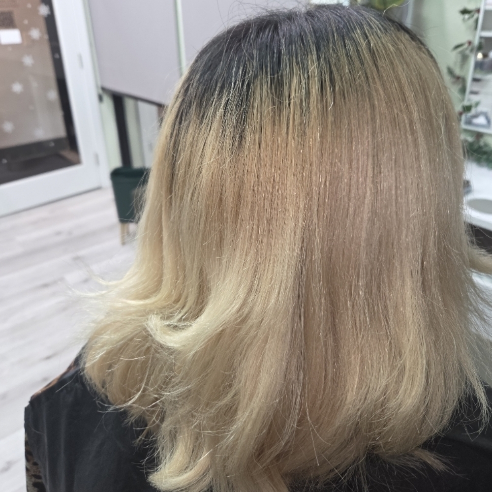 Bleach Root Touch Up at Elevated Hair Lounge in Canyon Lake, CA