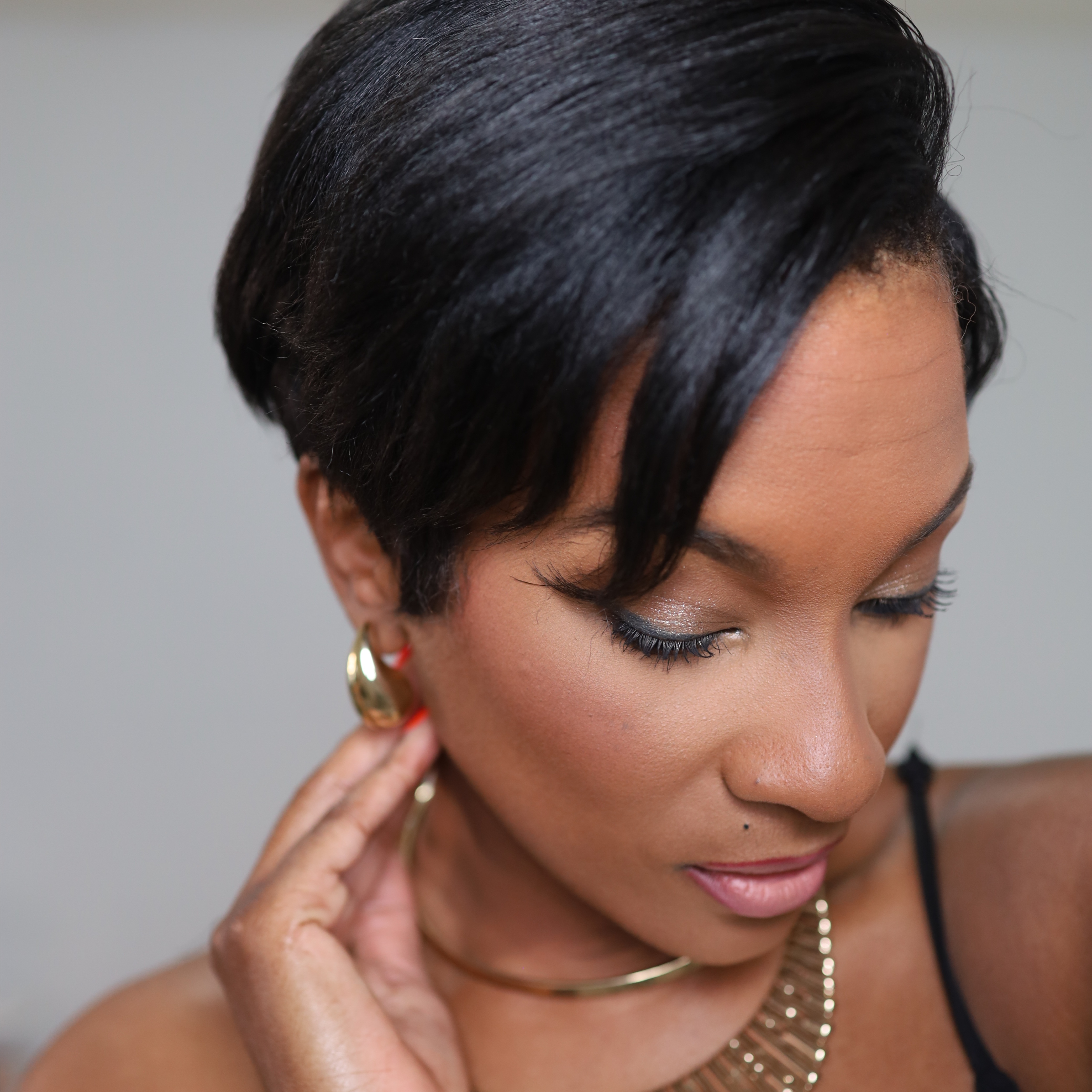 Pixie Full Relaxer / Style at Lakeisha Michelle Hair in Southlake, TX