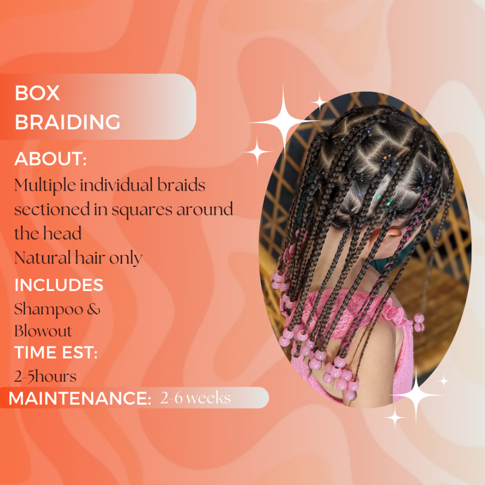 Box Braids 🤍🧡