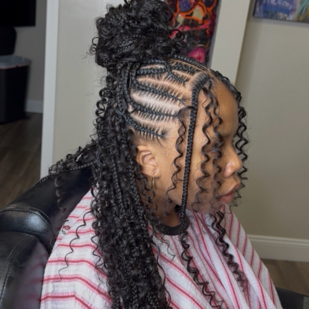 Fulani Braids Knotless at My HandsofGrace in Clinton Township, MI