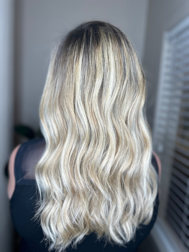 Balayage & Blowdry And Style