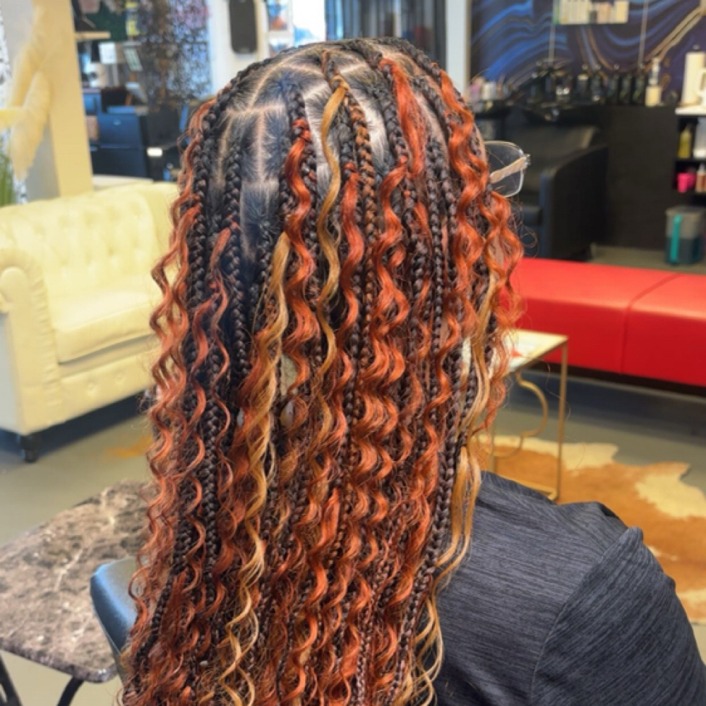 Medium Boho Knotless at XXI Shēk Hair Co. in Kingsland, GA
