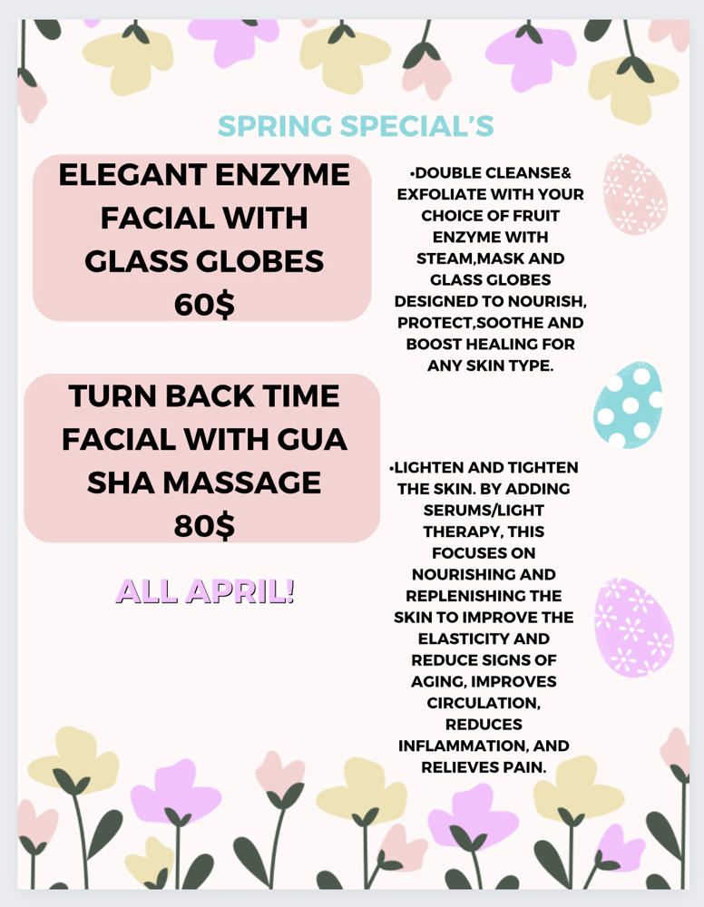 ELEGANT ENZYME FACIAL WITH GLASS GL