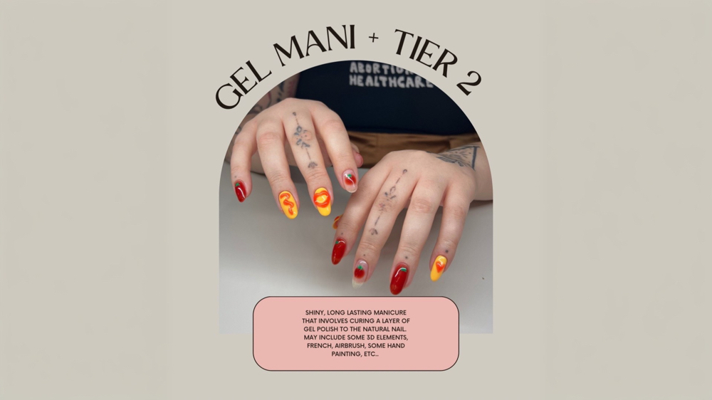 Gel Mani + Tier 2 Art