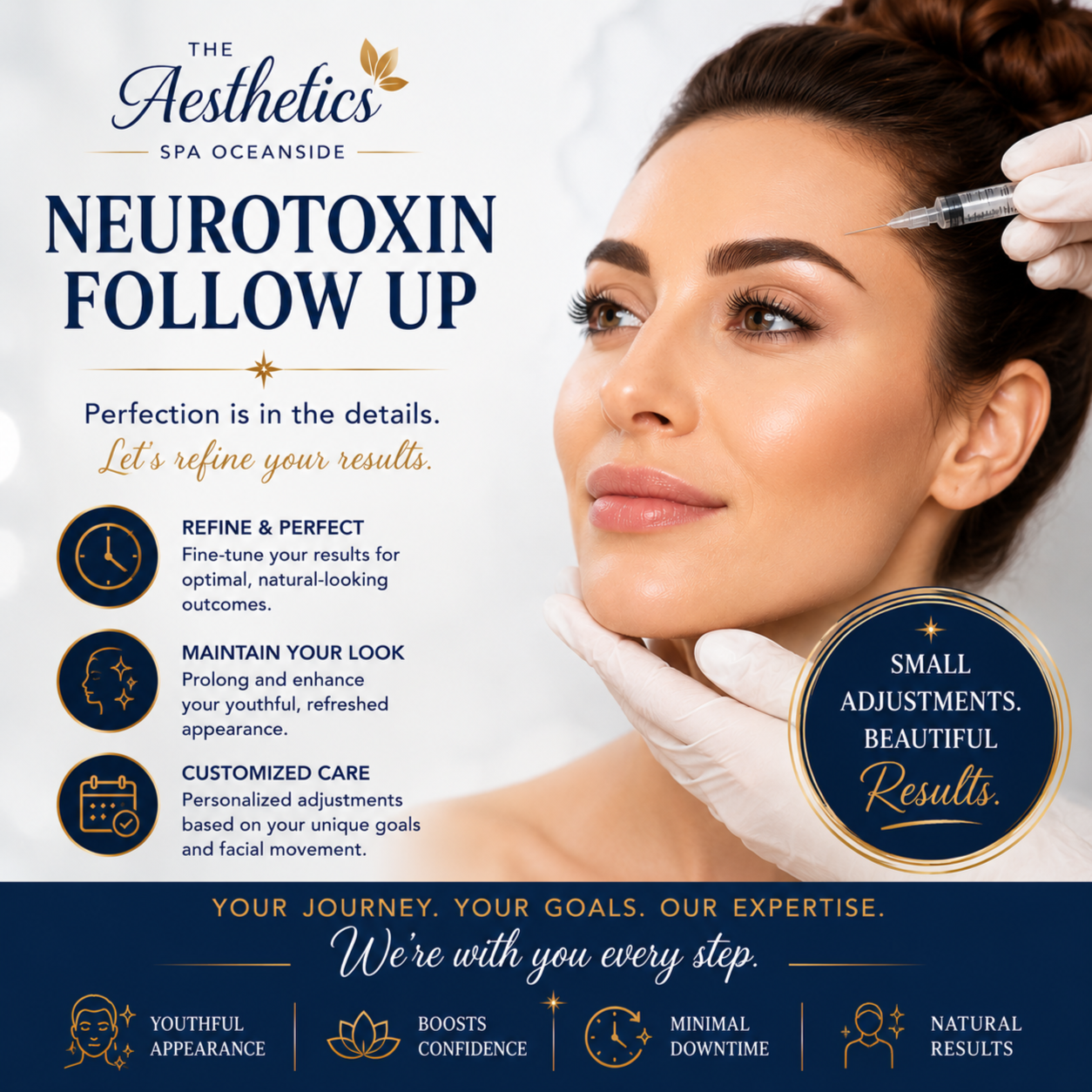 Neurotoxin Follow Up at The Aesthetics Spa in Oceanside, NY