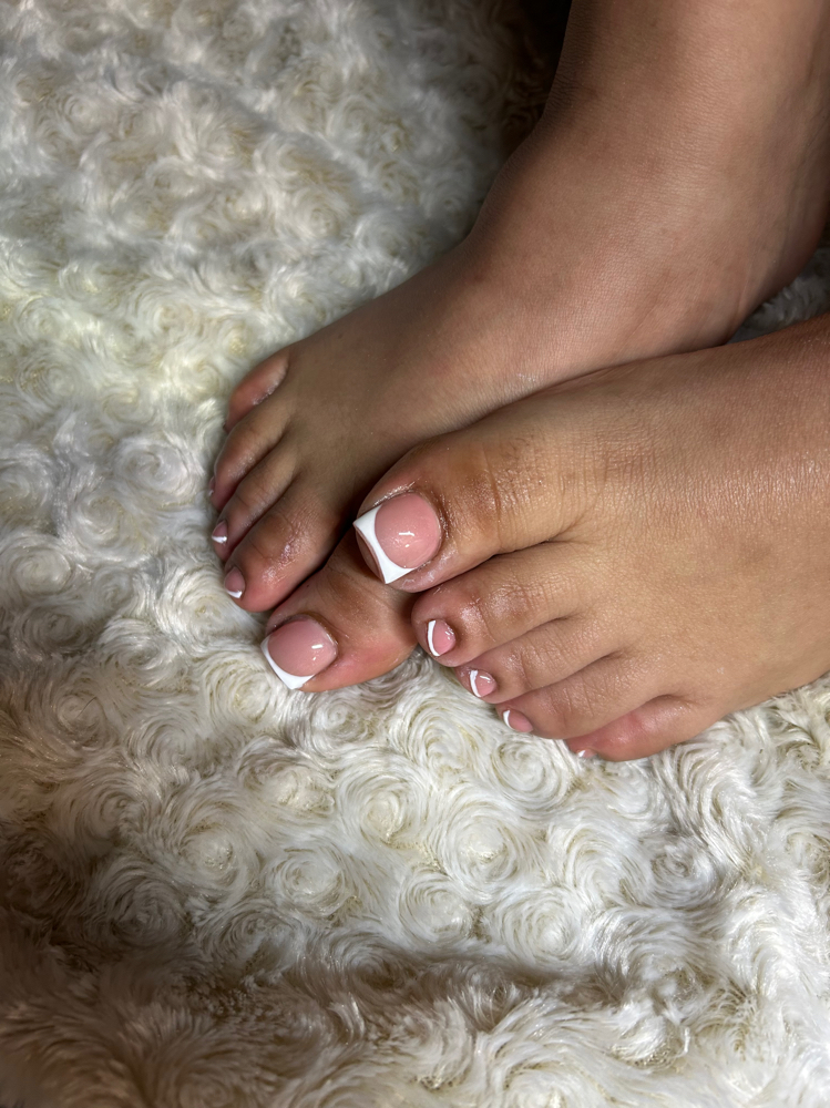 Simple Pedicure at Boss Bee Nails in Colton, CA
